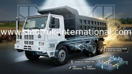SINOTRUK HOWO70 Mining Tipper Dump Truck RHD 6X4 371HP 70tons ZZ5707S3840AJ