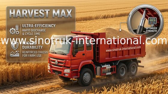 Tipper  Dump Truck SINOTRUK Golden Prince 6X4 336HP LHD 25tons ZZ3251N3641W