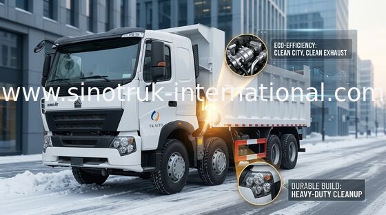 White SINOTRUK HOWO A7 8X4 Heavy Dump Truck For Mining ZZ3317N3867N1
