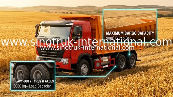 Tipper Dump Truck SINOTRUK HOWO A7 336HP for Mining industry ZZ3257N3847N1