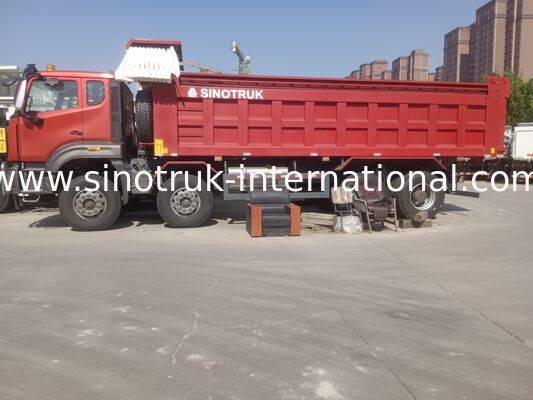 Sinotruk NX Tipper Dump Truck with 371HP Engine, 40-50T Capacity and 8×4 Drive for Heavy-Duty Transport Red