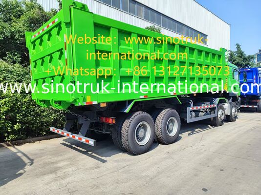 Heavy Duty HOWO TX 8X4 Tipper Truck 400HP Double 16T Rear Axle Double 9.5T Front Axle