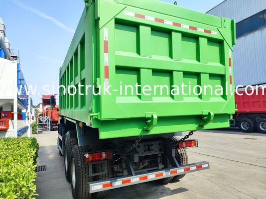 Factory Direct HOWO TX 371HP 6X4 Middle Lifting Dump Truck, 40-60 Tons Load Capacity, 20CBM Cargo Box, Dual 16 Ton Rear Axle, Single 9.5 Ton Front Axle, 13R22.5 Tyres