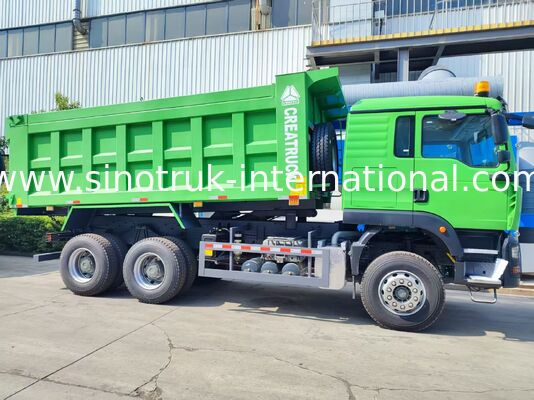 Factory Direct HOWO TX 371HP 6X4 Middle Lifting Dump Truck, 40-60 Tons Load Capacity, 20CBM Cargo Box, Dual 16 Ton Rear Axle, Single 9.5 Ton Front Axle, 13R22.5 Tyres