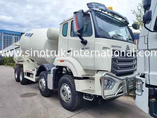 Heavy Duty HOWO 8x4 16CBM Concrete Mixer Lorry 371HP Engine PMP Speed Reducer For Construction