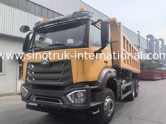HOWO 6×4 Yellow Tipper Truck, 40T Load Capacity, High Impact-Resistant Material, Built for African Road Conditions
