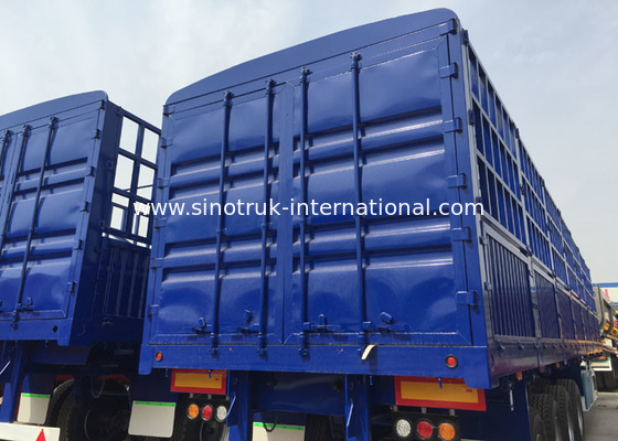 Logistic Industry Tri Axle Semi Tipper , Cargo  Semi Low Bed Trailer