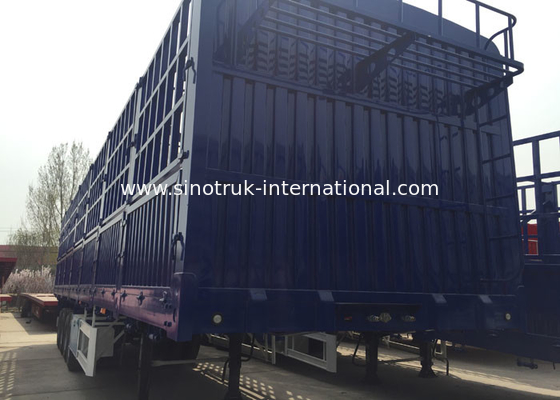 Logistic Industry Tri Axle Semi Tipper , Cargo  Semi Low Bed Trailer