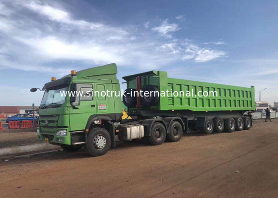 Comfortable Dump Tipper Semi Trailer / Compact Structure Semi Dump Trailers