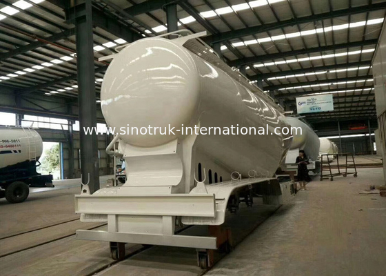 Carbon Steel Semi Trailer Truck For Powder Material Transporting