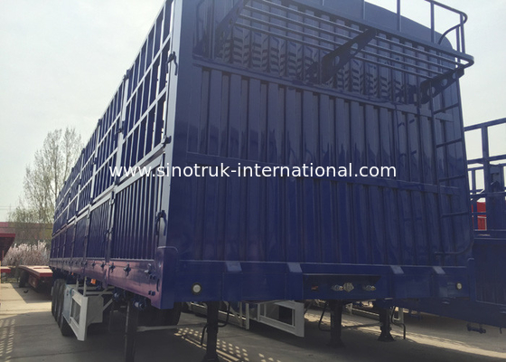 Multi Color Semi Low Bed Trailer , Normal Suspension Semi Equipment Trailer