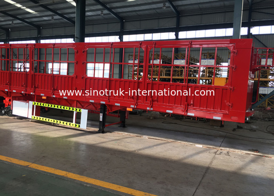 SINOTRUK Flat Bed Semi Trailer Truck For Transport Containers Bulk Cargo