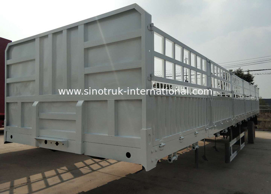 High Speed Dropside Semi Trailer Truck For Logistic Industry 3 Axles