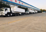 Heavy Duty White Color Semi Bed Trailer For 60 Tons Loading Capacity