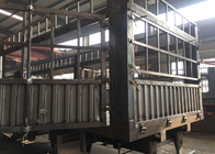 Transport Carbon Steel Flat Top Semi Trailer 30-60 Tons Semi Grain Trailer