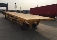 Mn Steel 3 Axles Flatbed Cargo Trailer Carrying 30t Heavy Goods