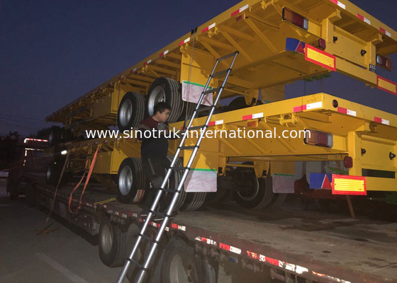 3X13 Tons FUWA Axles Flatbed Cargo Full Trailer