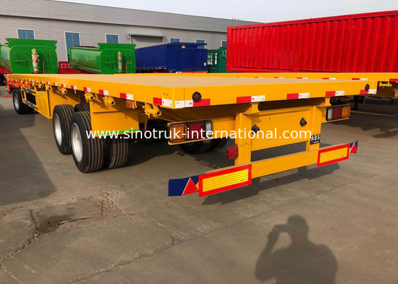 SINOTRUK Mn Steel 3 Axles Flatbed Cargo Full Trailer