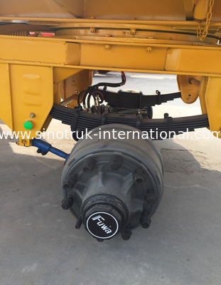 28T Flatbed Full Trailer ABS With Front HOWO Cargo Hook