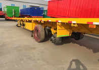 30 Ton Loading Three Axle Flatbed Trailer Carrying Bulk Cargo