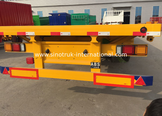 30 Ton Loading Three Axle Flatbed Trailer Carrying Bulk Cargo