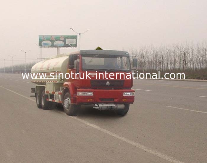 6X4 LHD Euro 2 290 HP 16-20 CBM Chemical Tanker Truck For Gas / Oil