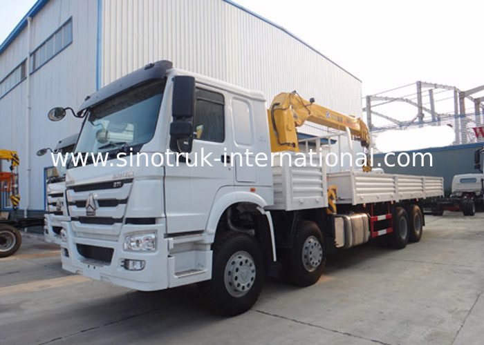 12 Tons HIAB Truck Mounted Telescopic Boom Crane 6X4 For High Altitude Rescue