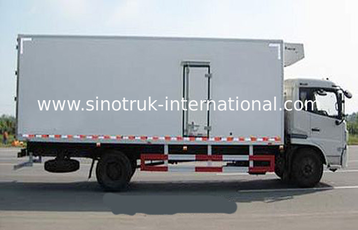 7 T Refrigerated Trucks And Vans LHD 4X2 Euro 2 Closed Van Truck With Frozen Box