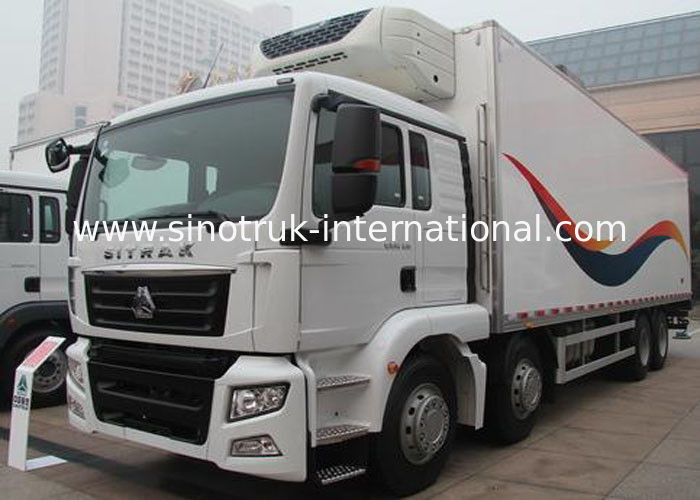 High Strength Frozen Foods 8×4 Refrigerated Trucks And Vans 40 Ton Low Noise