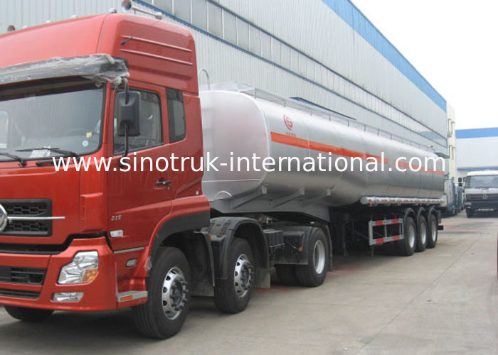 Low Fuel Consumption 45-60 CBM #90 King Pin Semi Trailer Truck / Fuel Oil Truck