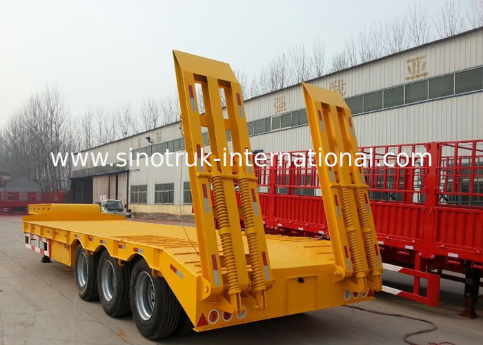 Highway Construction Semi Low Bed Trailer Truck