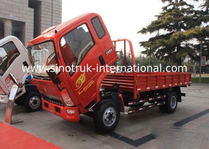 LHD 4X2 Drive Type Cargo Box Truck Euro 2 / Light Duty Cargo Truck