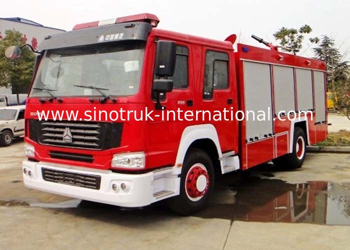 Mine Dust Fire Tender Vehicle / Modern Fire Trucks 15-20CBM LHD With ISO