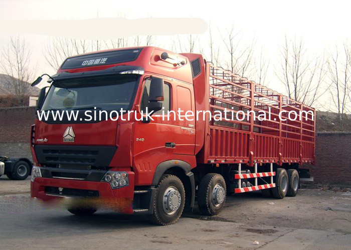 Fence Cargo Stake Truck SINOTRUK HOWO 30-60 Tons Capacity 8X4 LHD Euro2