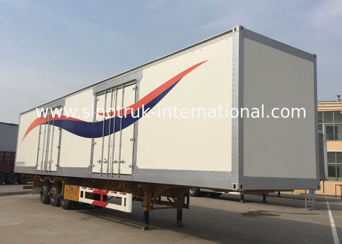 40 Feet Container Flatbed Semi Trailer Truck 2 Or 3 Axles 30-60 Tons 13m