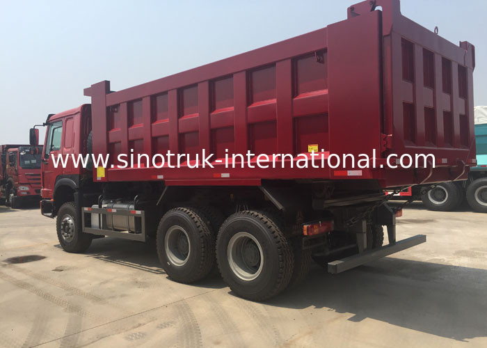 LHD 6X4 SINOTRUK HOWO Dump Truck With MINI Player 30 - 40 Ton WD615.47 Engine