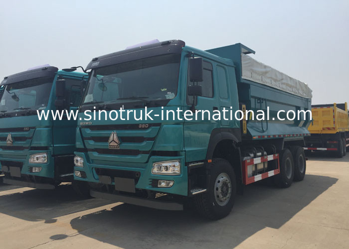 25 Tons 6x4 Sinotruk Howo Dump Truck WD615.47 371HP Adjustable Steering Wheel