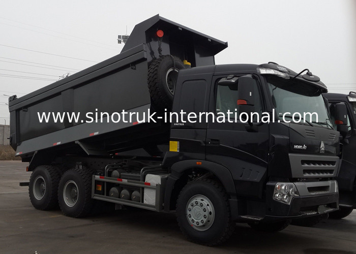 High Loading Capacity Tipper Dump Truck SINOTRUK HOWO Discal Brakes + EVB