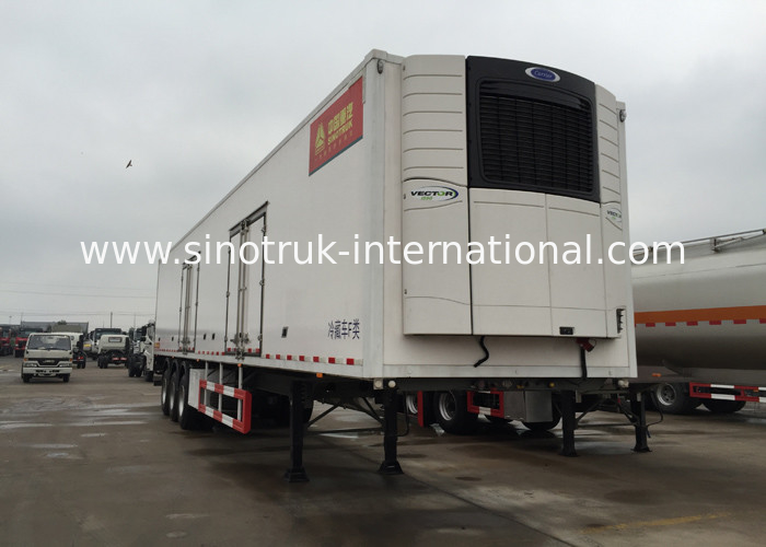 40 Feet Container Refrigerated Semi Trailer Truck 2 / 3 Axles 30 - 60 Tons 13m