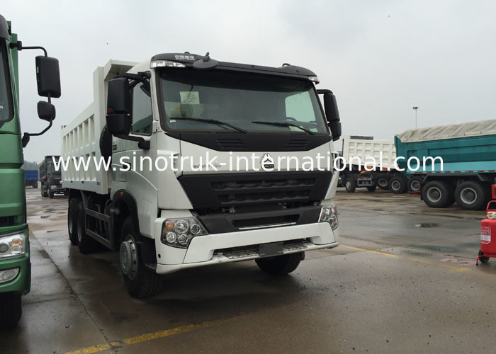 LHD 371HP Sinotruk Howo Dump Truck Tipper Dump Truck 6200 * 2300 * 1600mm Cargo Body