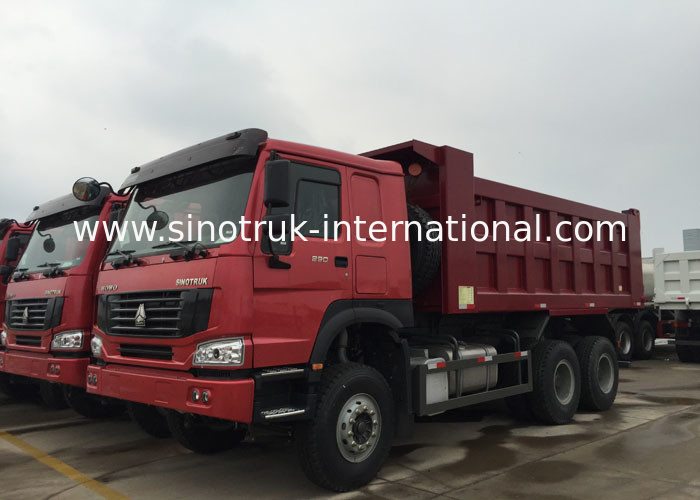 HOWO Dump Truck 10 Wheels 371HP LHD 10 - 25 CBM 30 - 40tons For Mining Industry