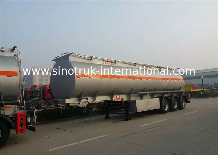 3 Axles 50000 Liters Semi Trailer Truck CIMC Fuel Tanker For Carrying / Storing Oil