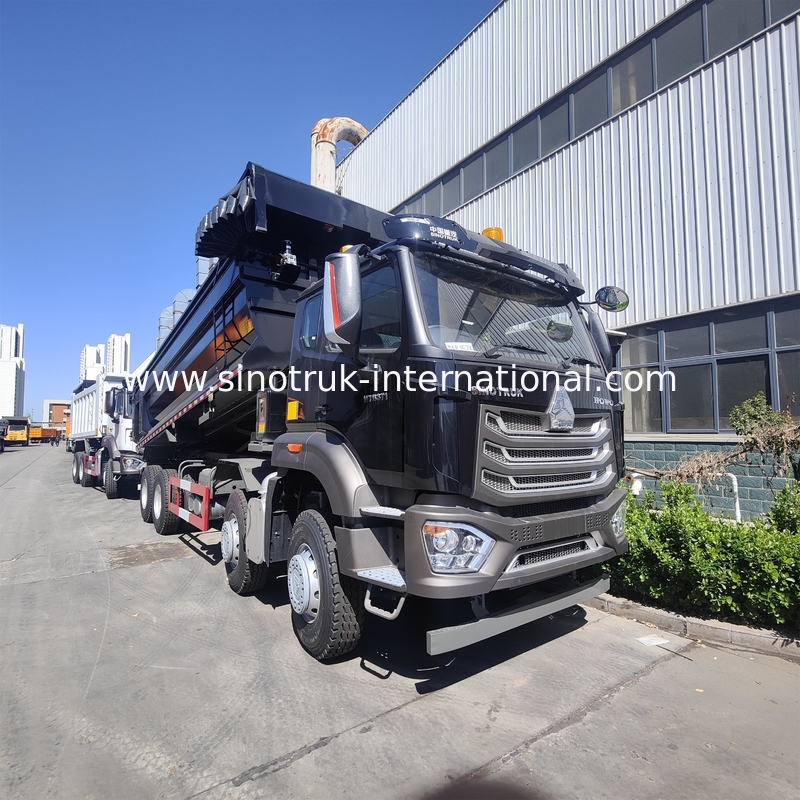 SINOTRUK HOHAN 8×4 Black Tipper Dump Truck For Construction