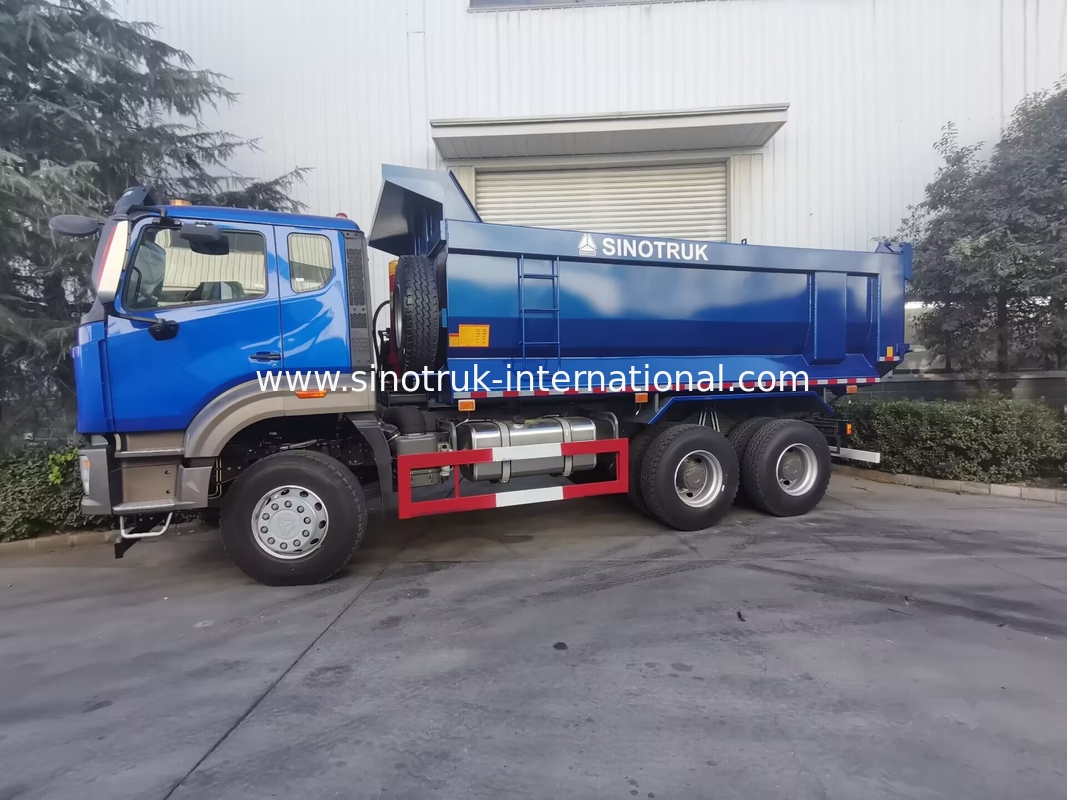SINOTRUK HOWO Tipper Dump Truck 6 × 4 10 Wheels RHD 380Hp U Type One  Warning Light