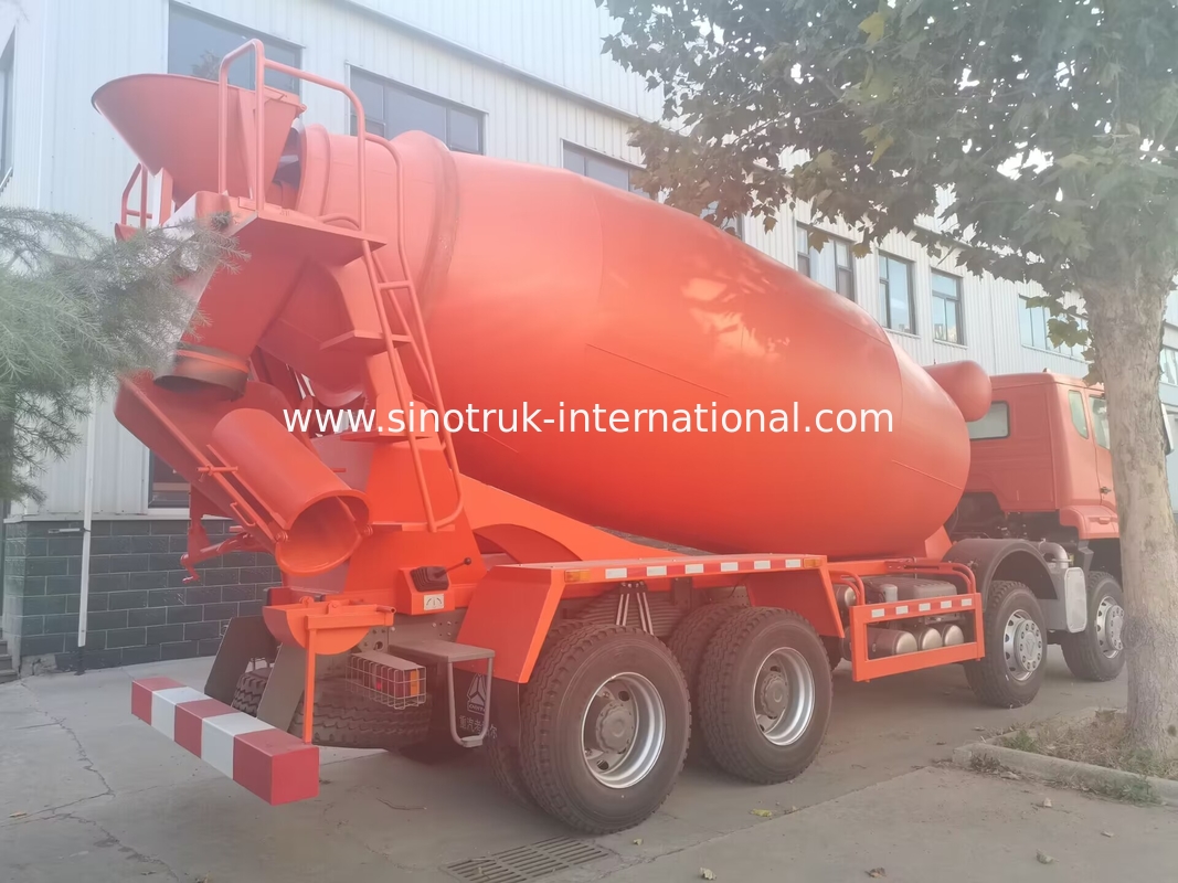 Sinotruk Howo N7 Concrete Mixer Truck 6 X 4 Euro 2 380hp For Construction