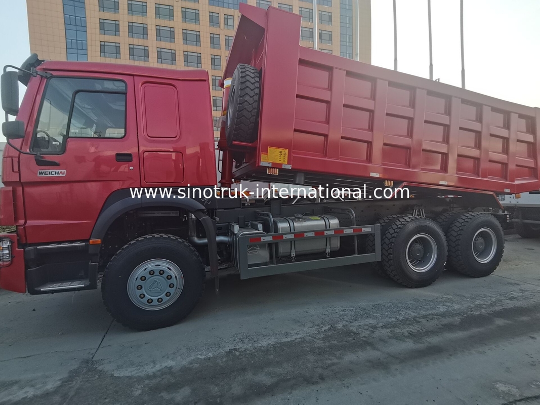 SINOTRUK HOWO 380HP LHD Tipper Dump Truck 6X4 RED