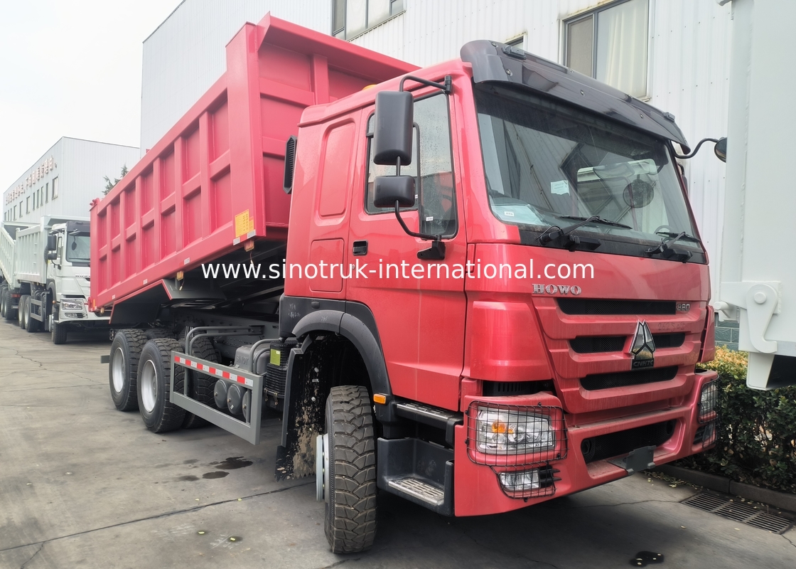 Sinotruk Howo Tipper Dump Truck 380Hp 6 × 4  With Hyva Hydraulic Cylinder For Mining