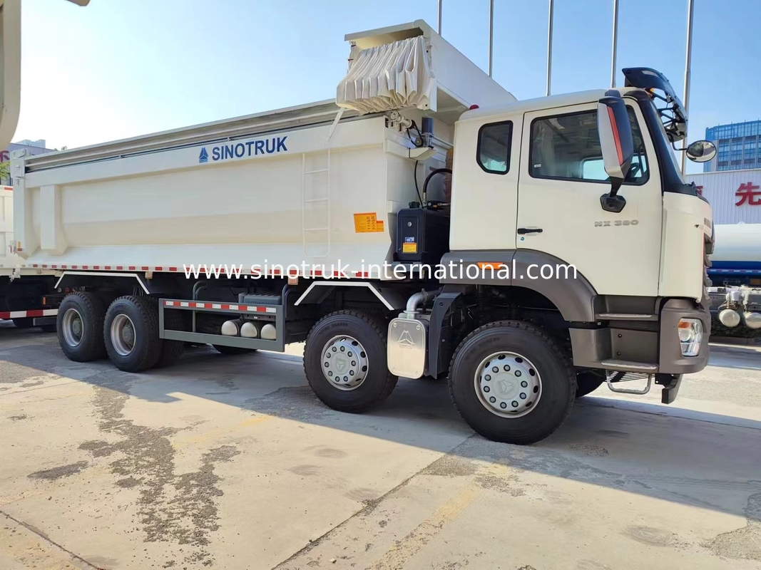 Sinotruk Hohan New HOWO Tipper Dump Truck N7 6 × 4 10 Wheels 380Hp RHD U Type  Automatic Tarpaulin