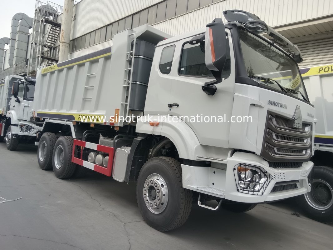 30-40 Tons RHD 10 Wheels Tipper Dump Truck SINOTRUK Haohan For Construction White