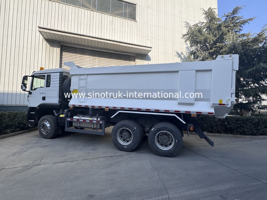 SINOTRUK HOWO TX Model 380HP LHD Tipper Dump Truck 6X4 Utype Container White